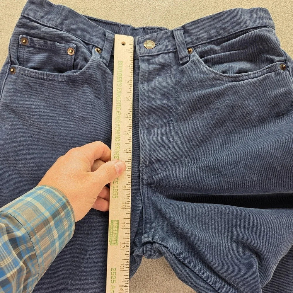 VTG Levis 501 Jeans Mens Navy Blue‎ Med Wash Made USA Button Fly Fits 28x30